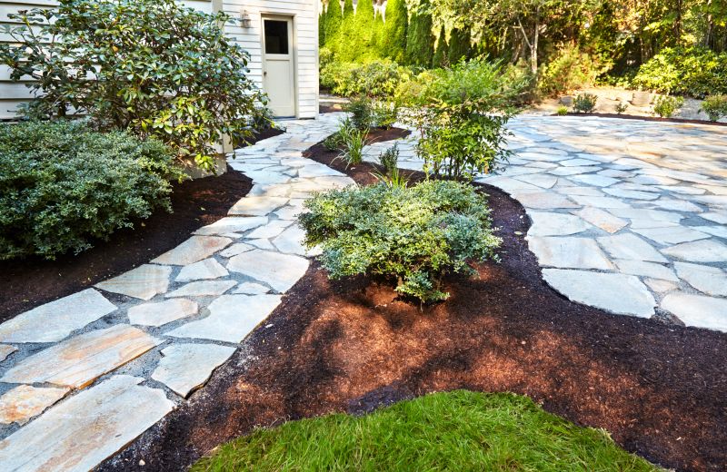 Natural Stone Paver Path